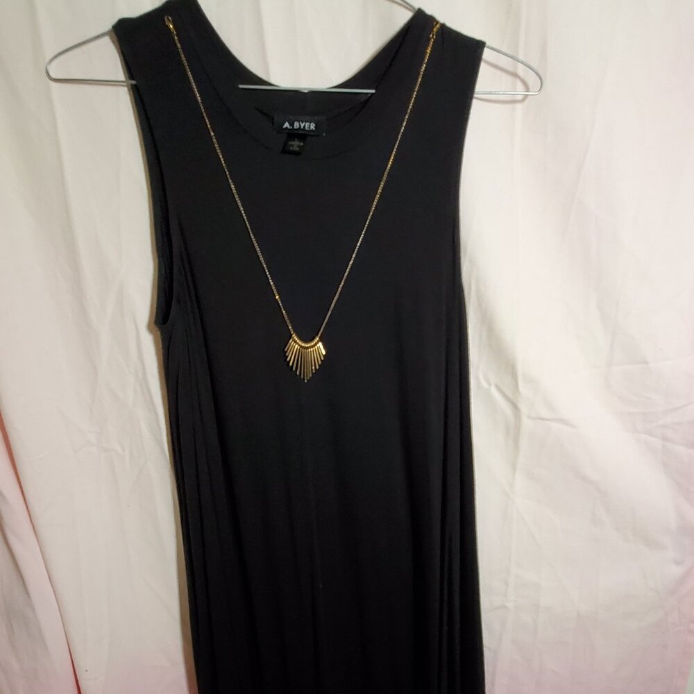 A. Byer Knit Black Sleeveless Dress